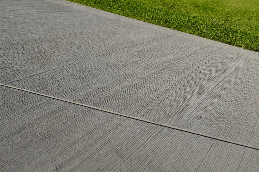 Broom finish — concrete